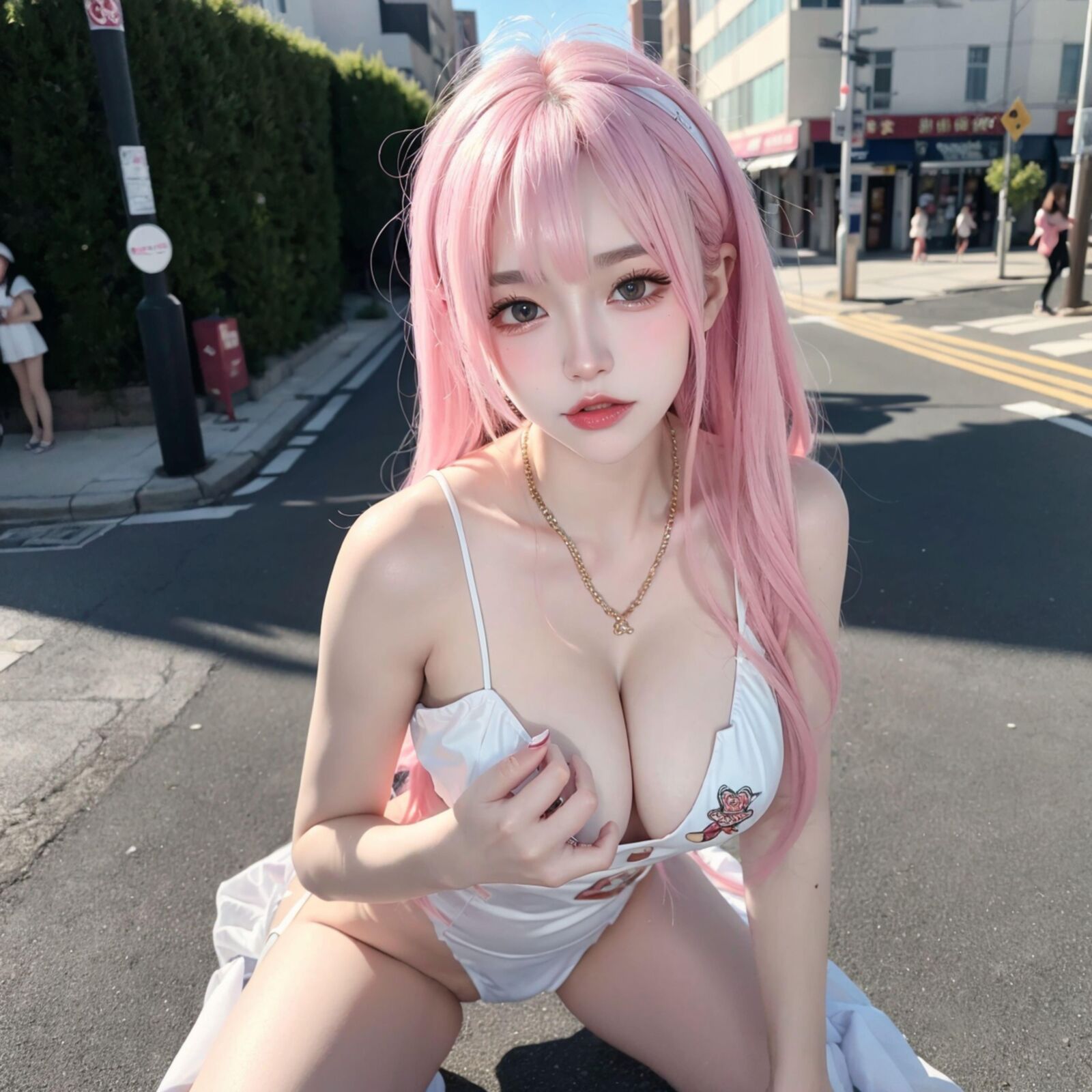 [AI Generated] Pinkhair 2