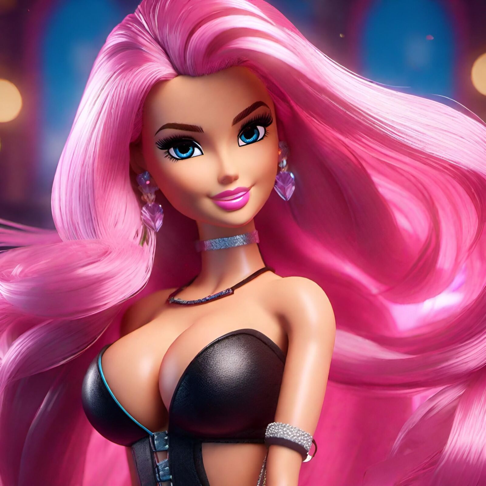 Barbie animated and busty 