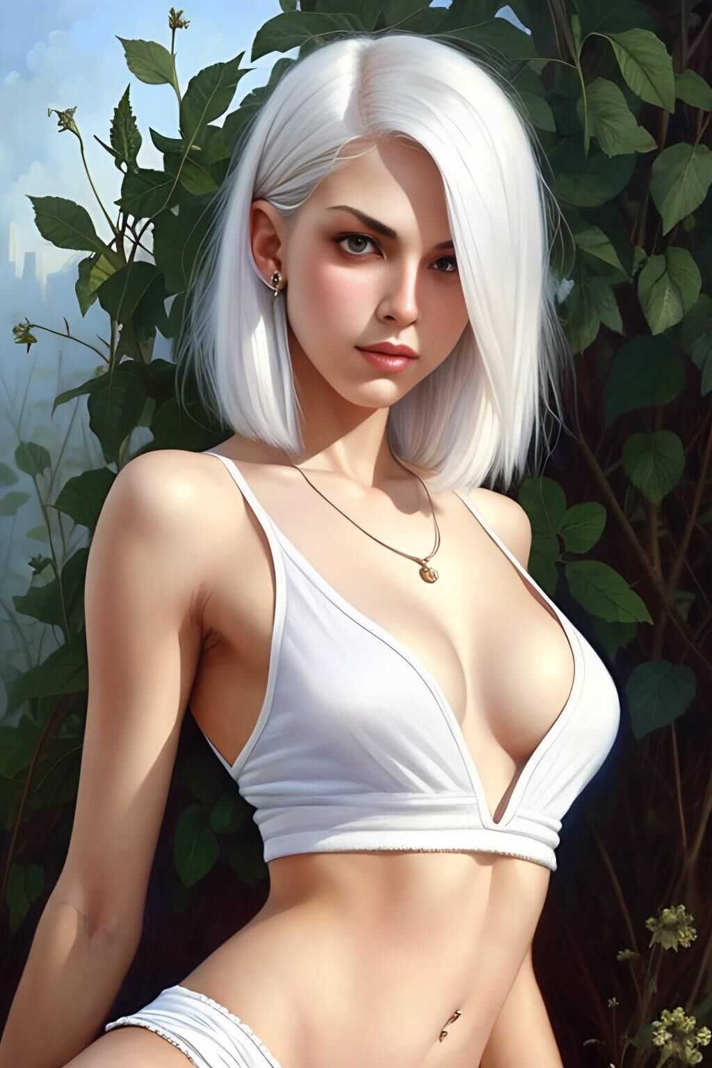 White haired girl - v1