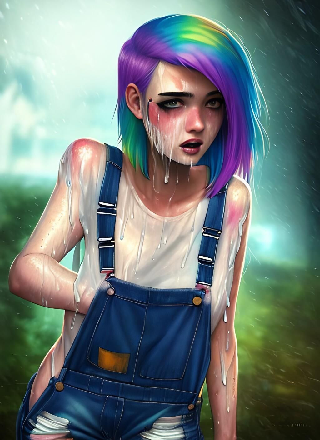 Rainbow Haired Girl