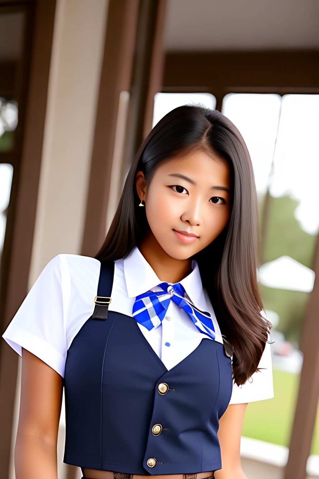 Non-Nude in Schoolgirl Outfit - v1