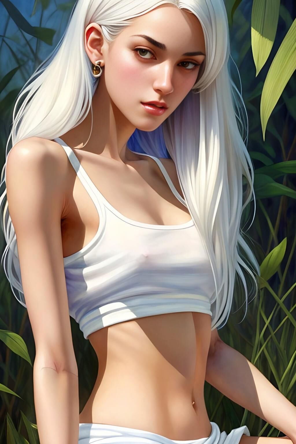 White haired girl - v1