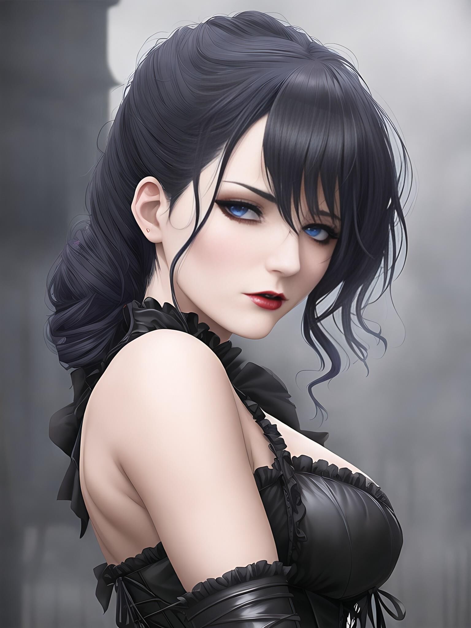 Anime Style - v1 (Ye Olde Goth girls)