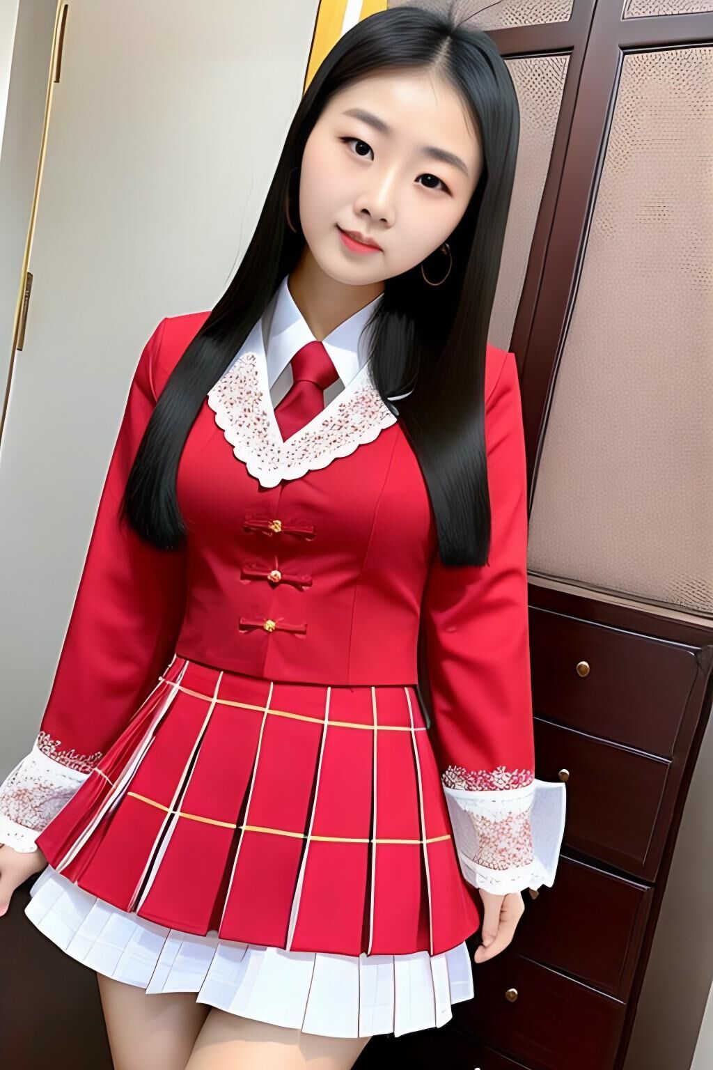 Non-Nude in Schoolgirl Outfit - v1