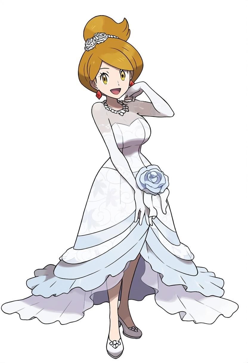 Pokemon professor aurea juniper bridal lingerie ai