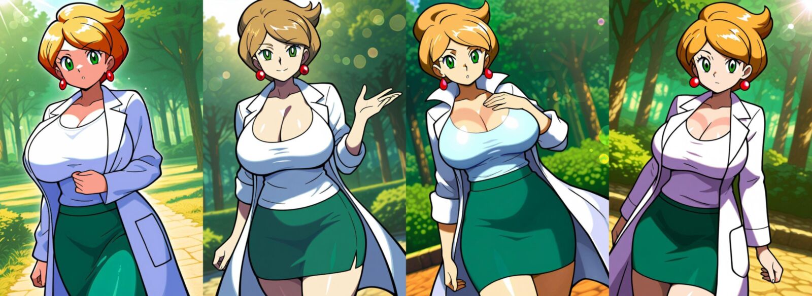 Pokemon professor aurea juniper lactation ai generated NAI