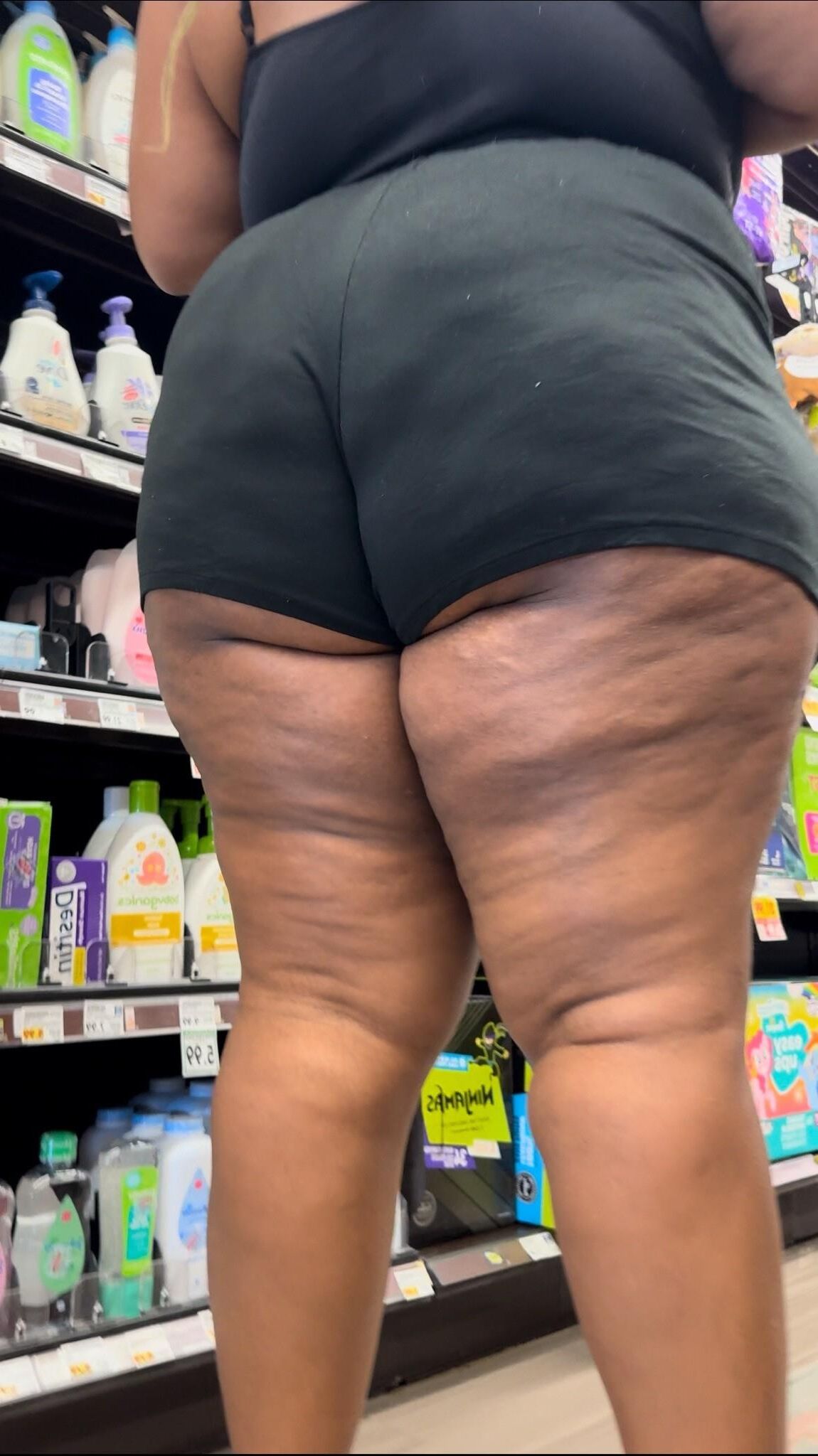 Candid Big Sloppy Ebony BBW Ass