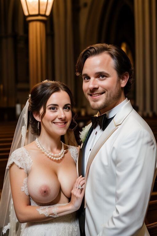 AI Brides with Bare Breasts 