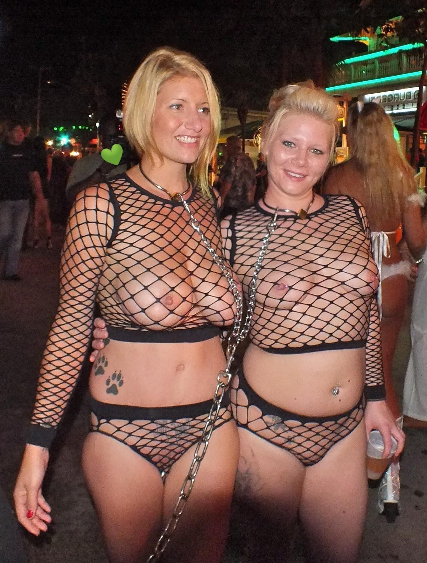 Trashy Females, Netting/See through .