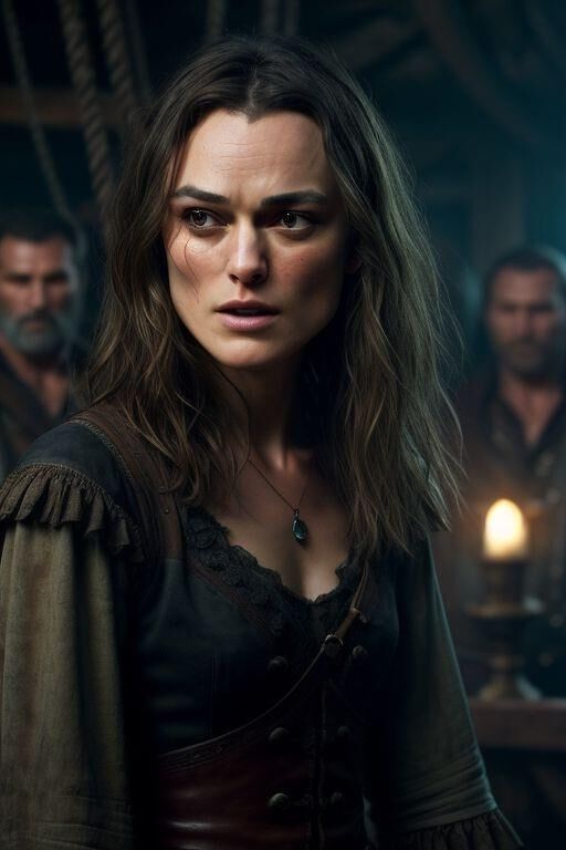 Elizabeth Swann Aboard a Pirate Ship