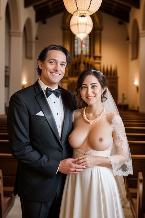 AI Brides with Bare Breasts 