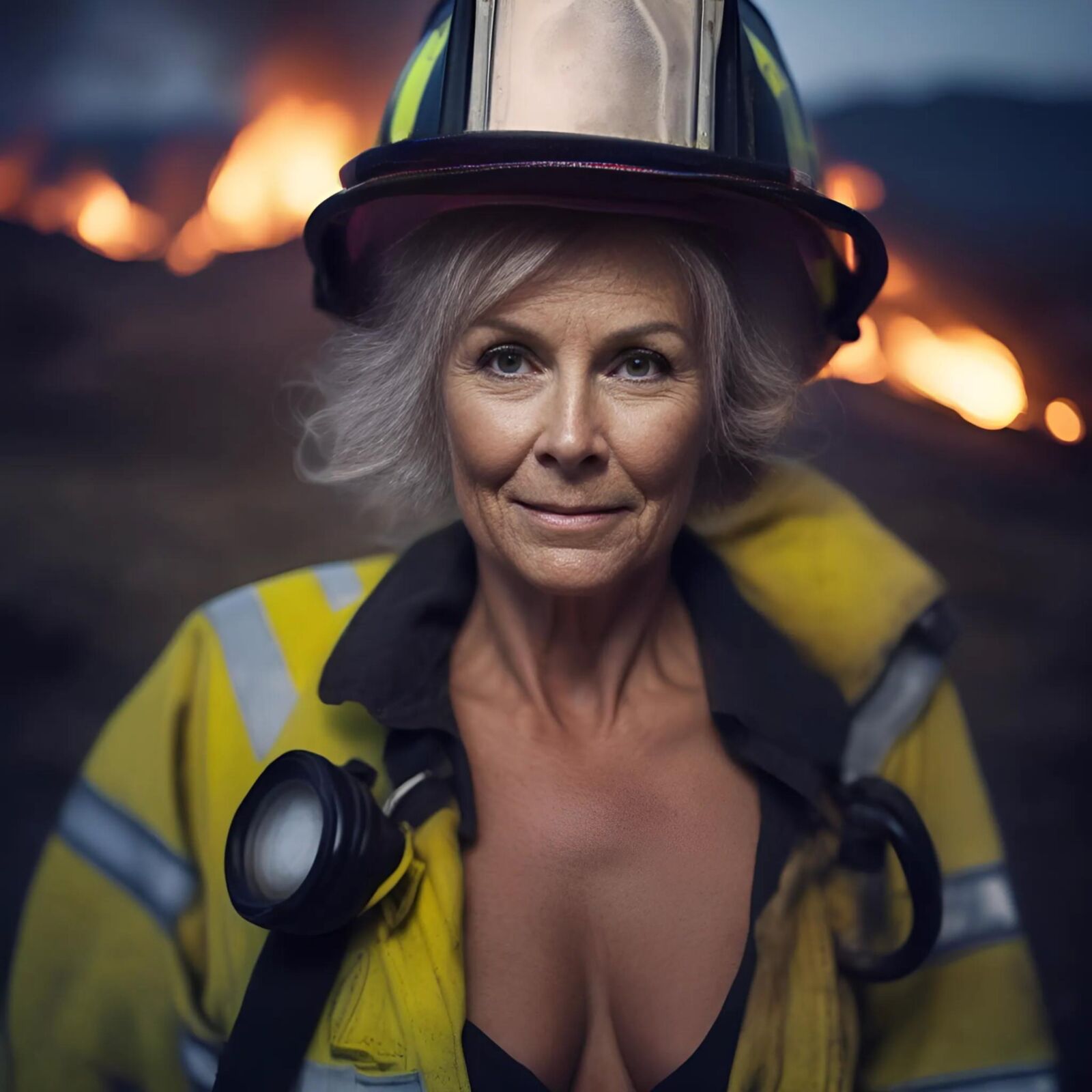 AI GRANNY fire fighter