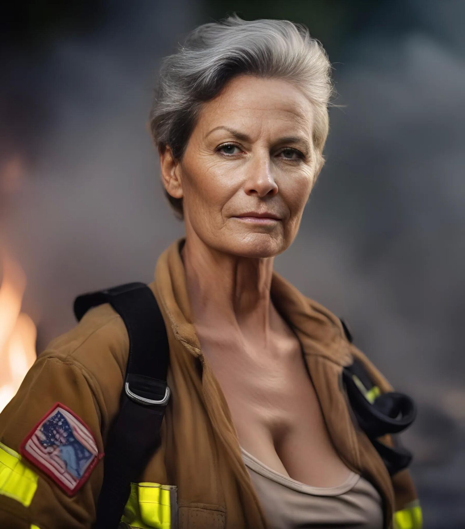 AI GRANNY fire fighter