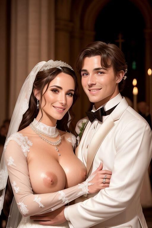 AI Brides with Bare Breasts 