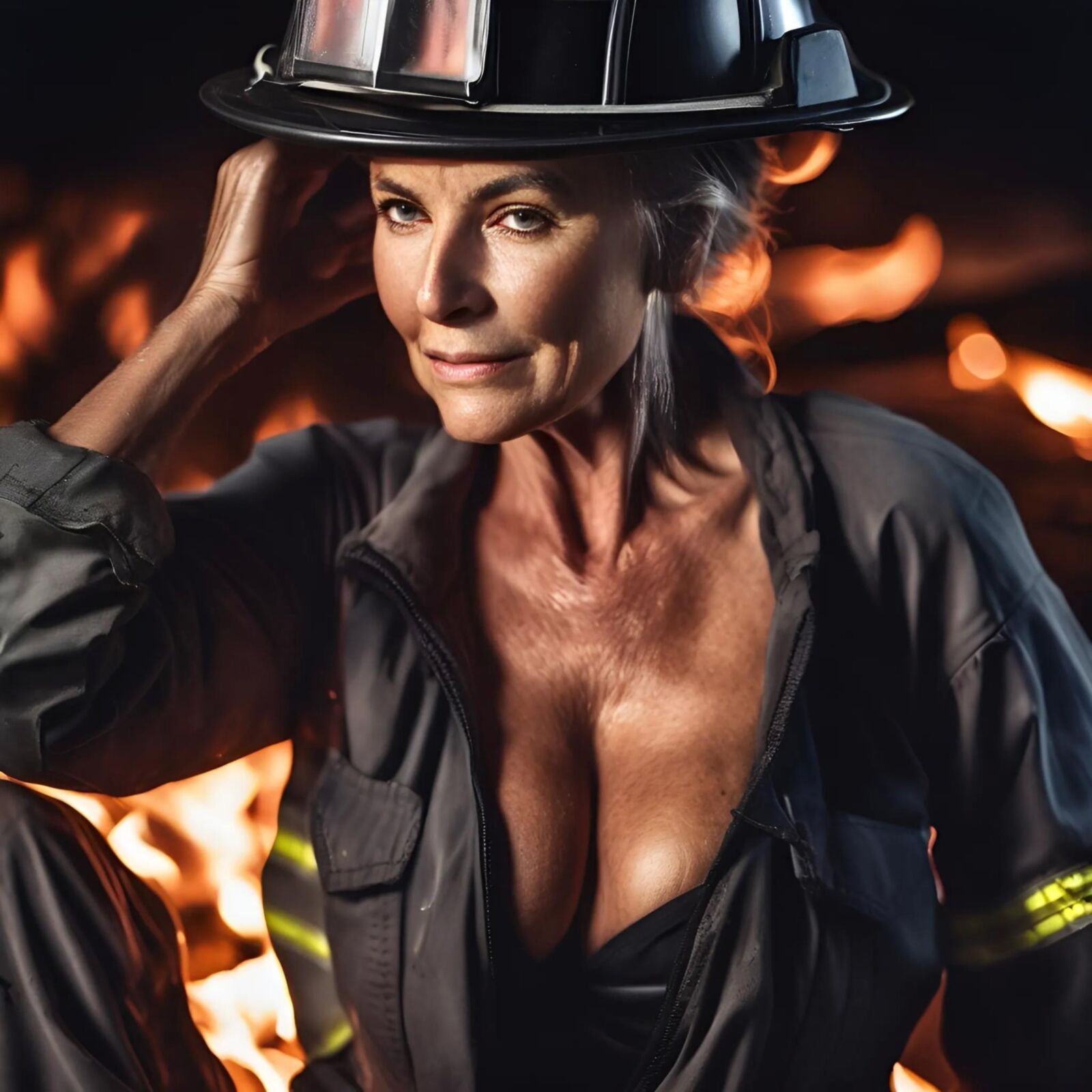 AI GRANNY fire fighter