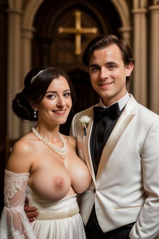 AI Brides with Bare Breasts 