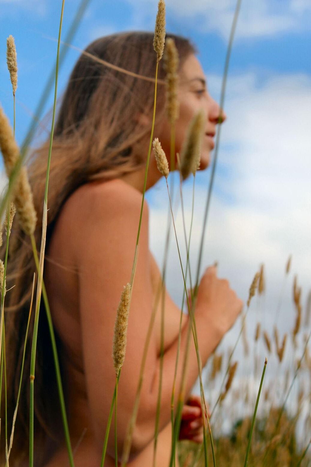 Junger Profi außerhalb der haarigen Flora