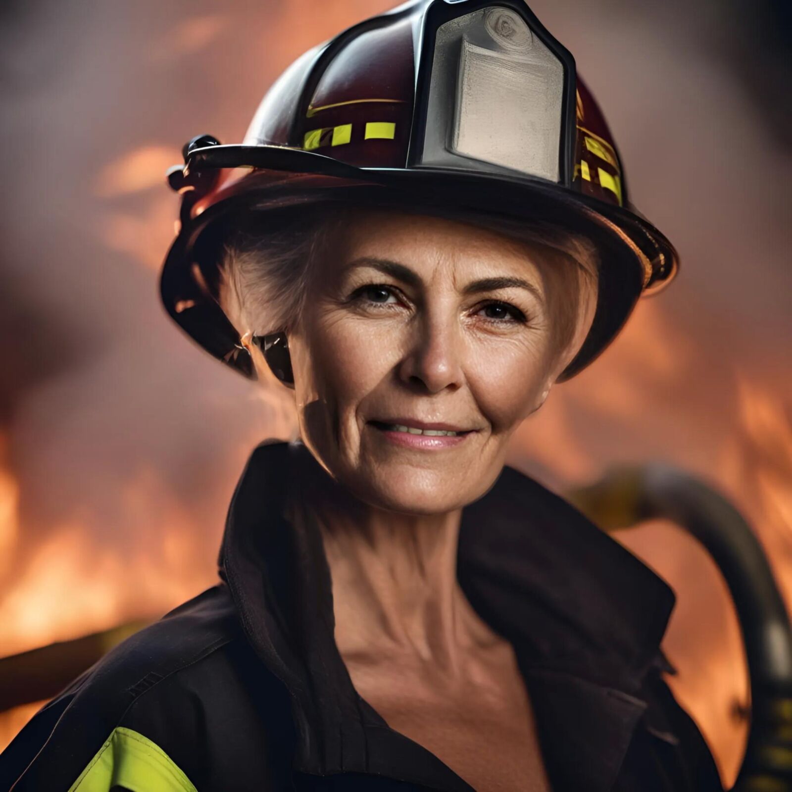 AI GRANNY fire fighter