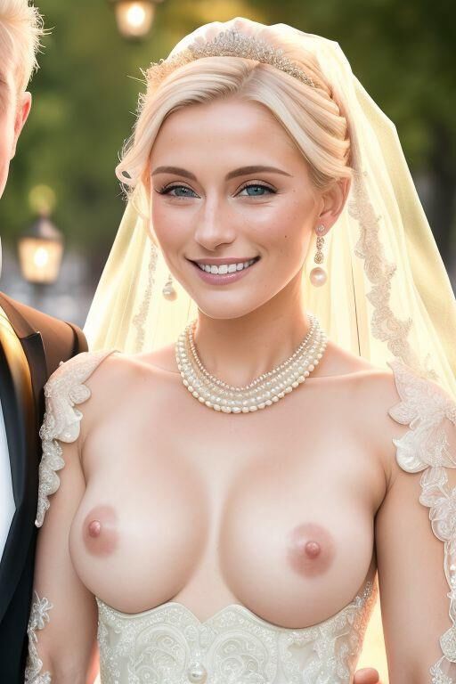 AI Brides with Bare Breasts Toon