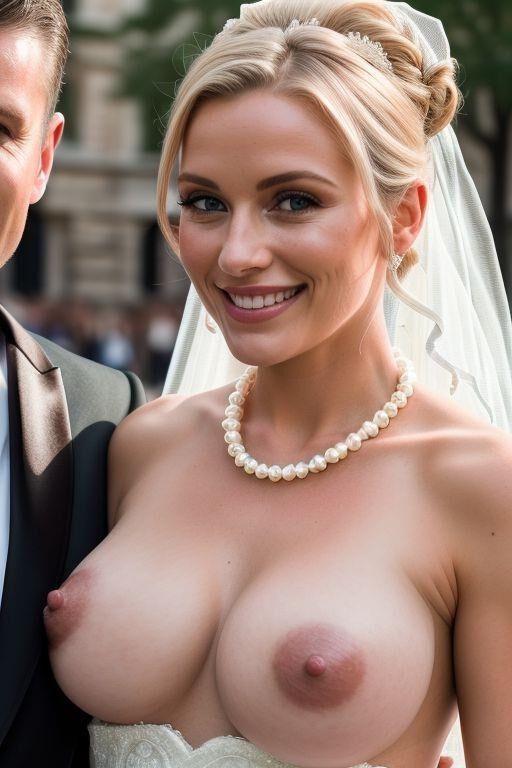 AI Brides with Bare Breasts Realistic