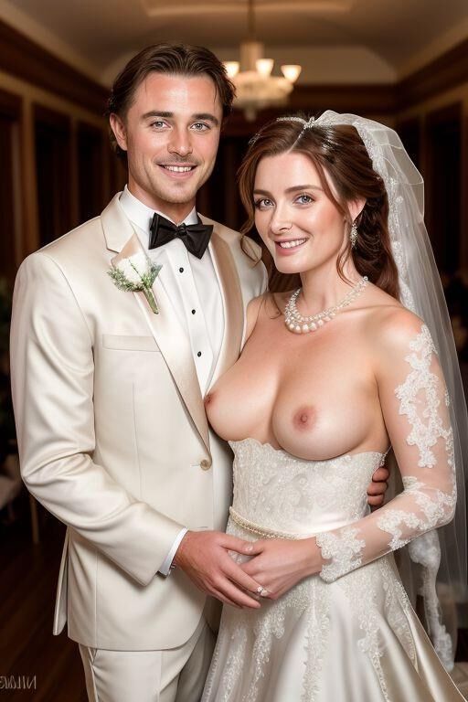 AI Brides with Bare Breasts Realistic