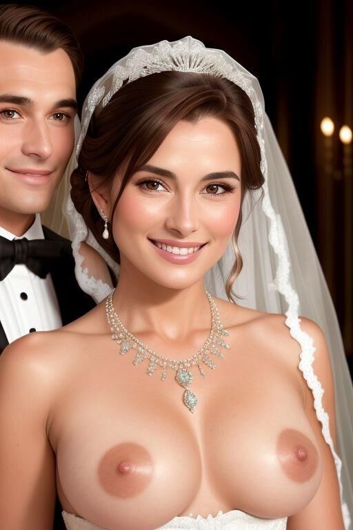 AI Brides with Bare Breasts Toon