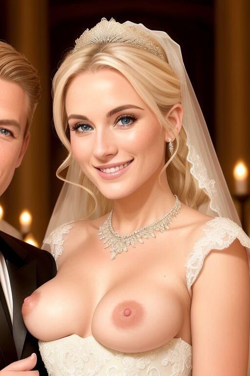 AI Brides with Bare Breasts Toon