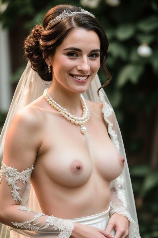 Novias AI con pechos desnudos realistas