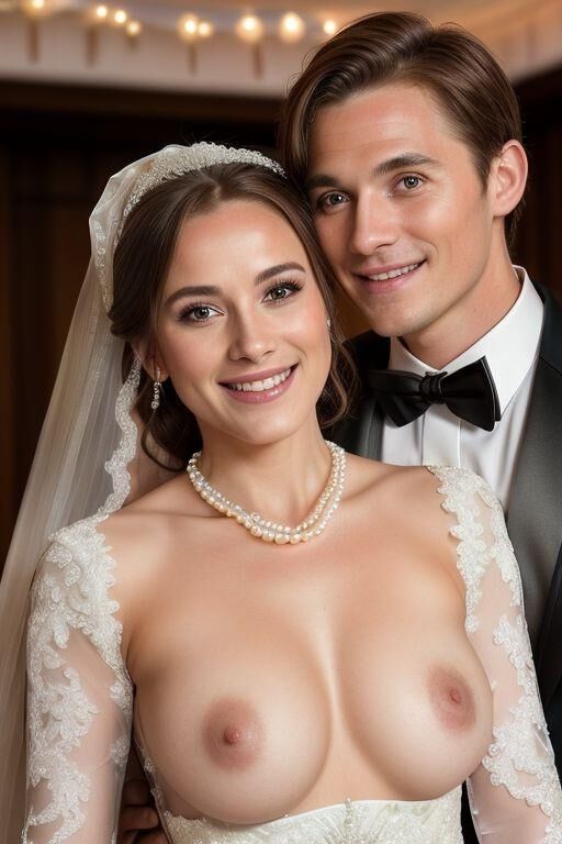 AI Brides with Bare Breasts Realistic