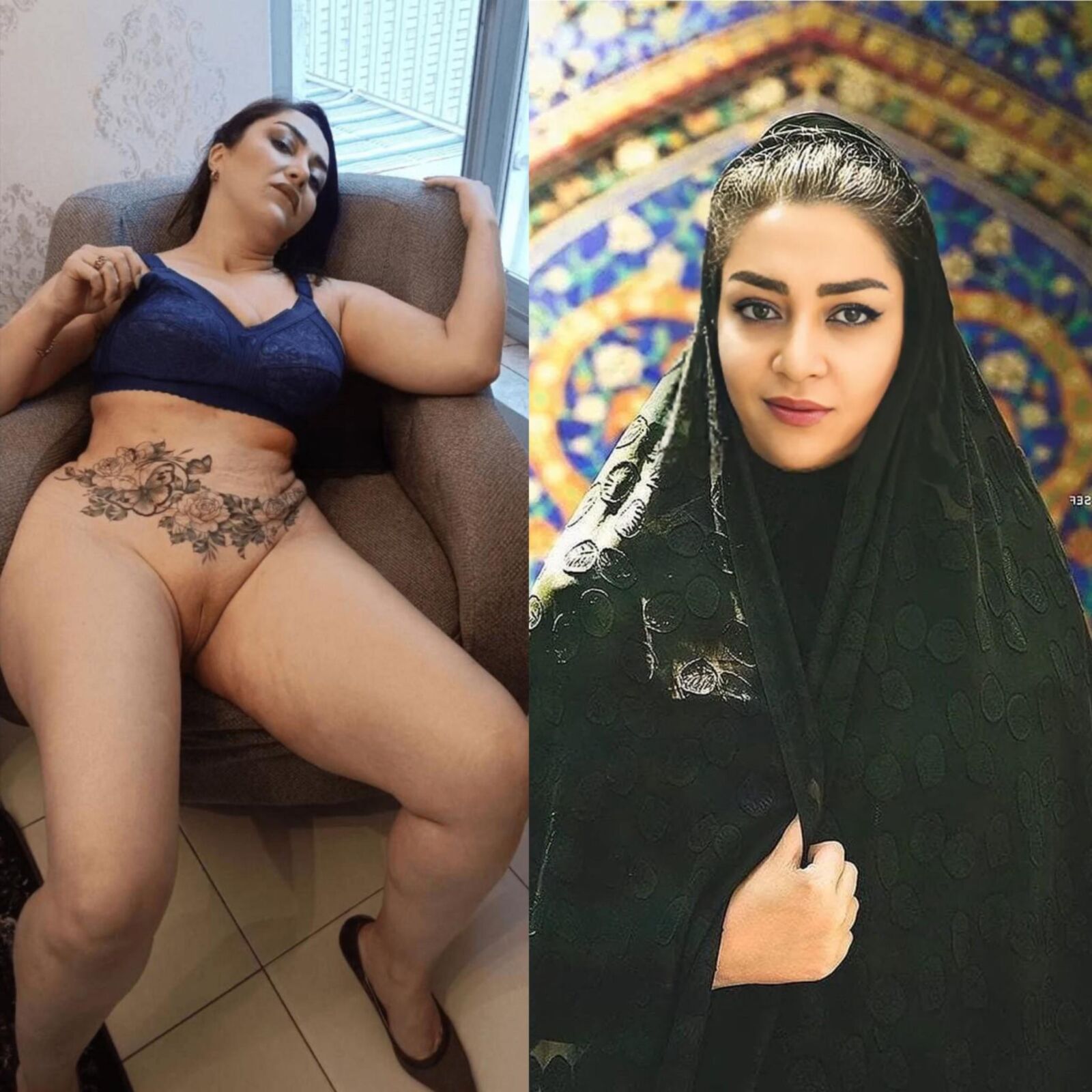 Putas iraníes hijabi expuestas