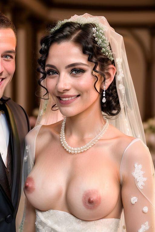 AI Brides with Bare Breasts Realistic