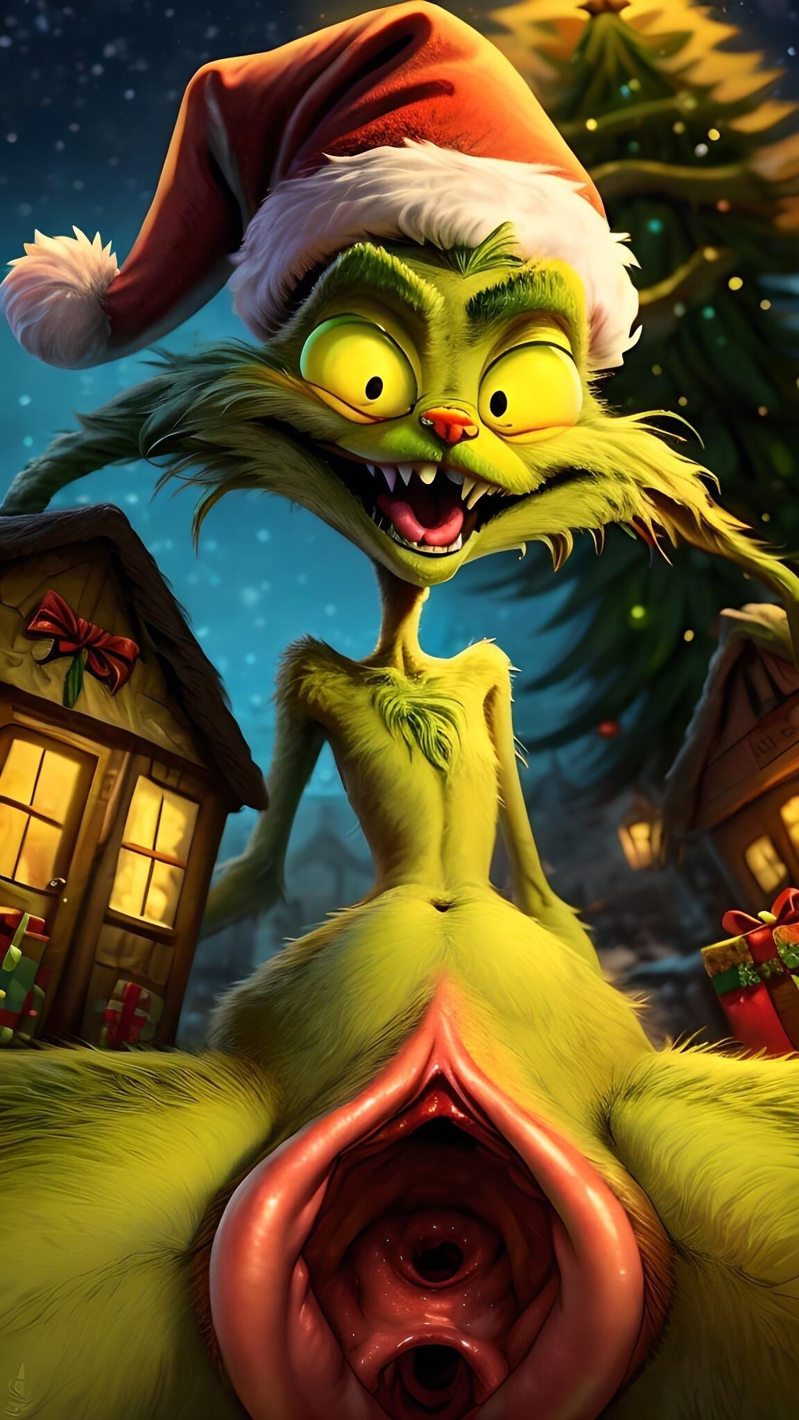 Artificial Intelligence Created Dr. Seuss Grinch Porn