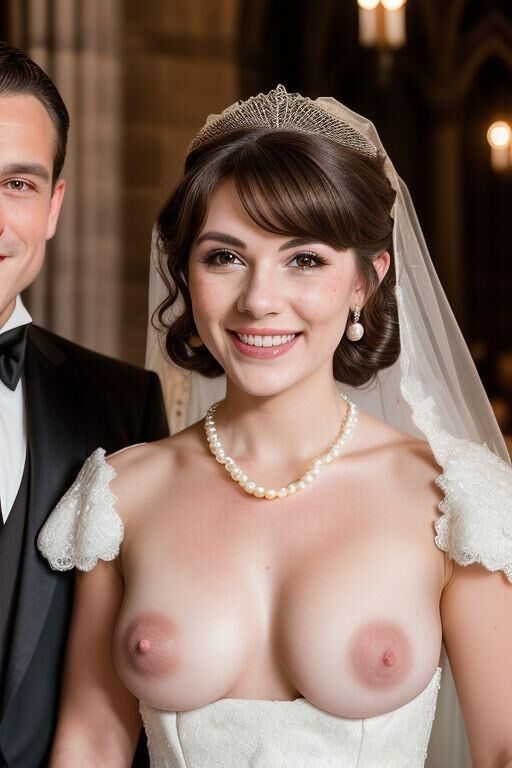 AI Brides with Bare Breasts Realistic