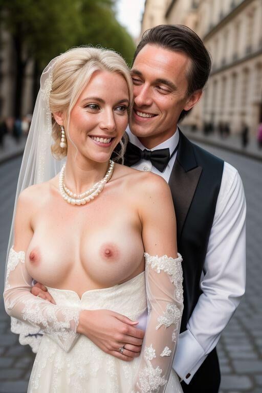 AI Brides with Bare Breasts Realistic