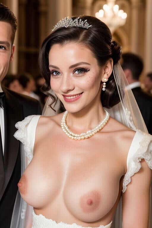 AI Brides with Bare Breasts Realistic