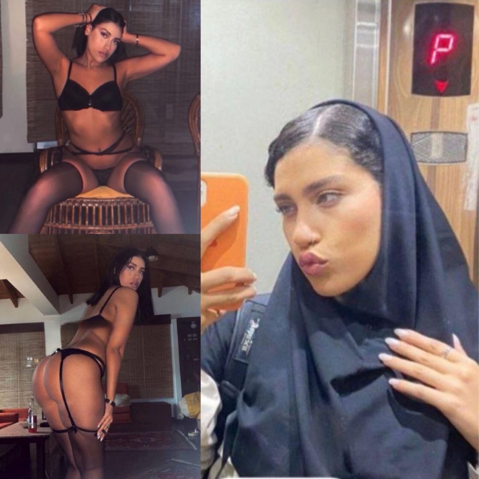 Putas iraníes hijabi expuestas