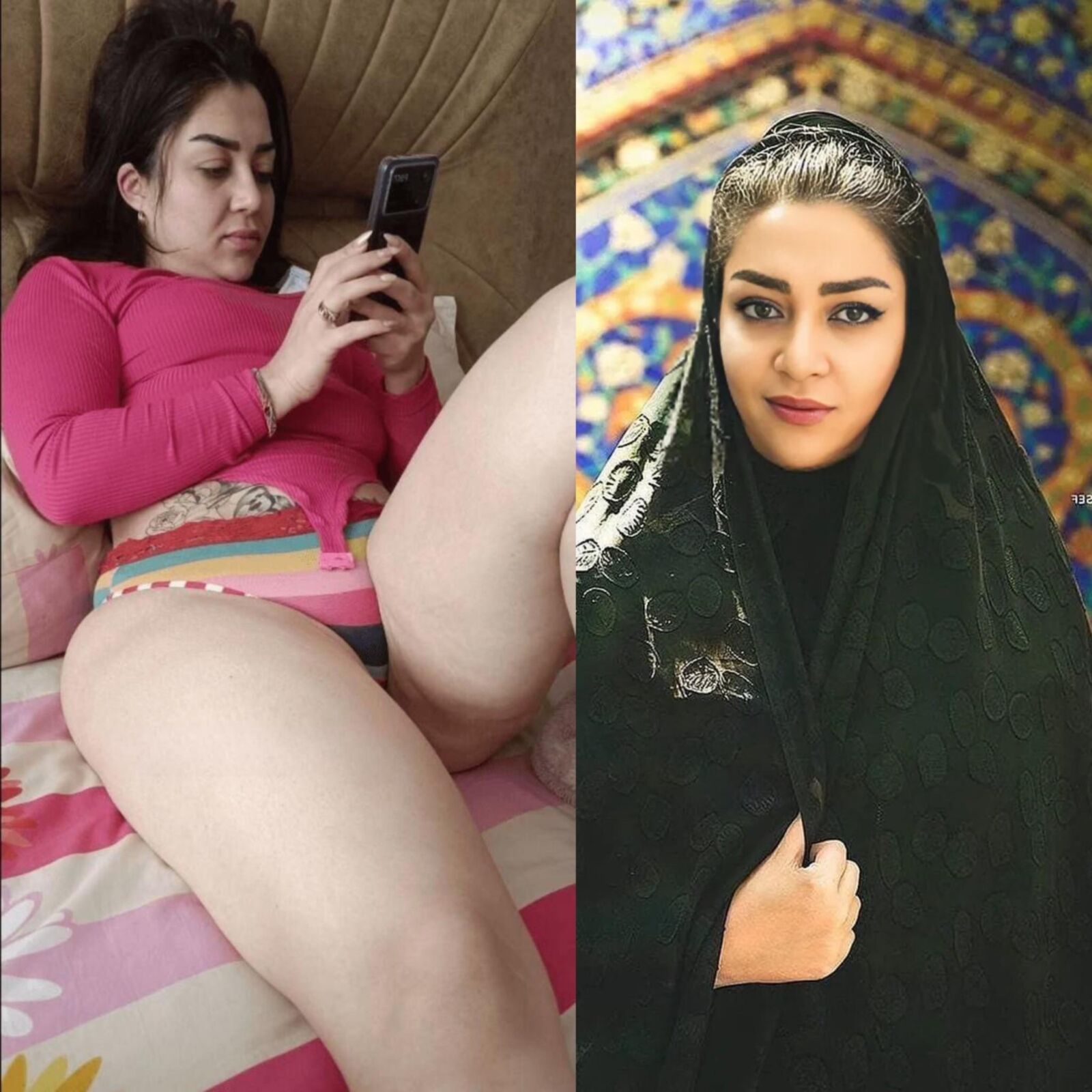 Putas iraníes hijabi expuestas