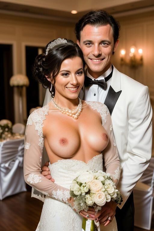 AI Brides with Bare Breasts Realistic