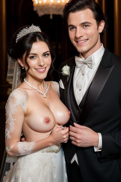 AI Brides with Bare Breasts Realistic