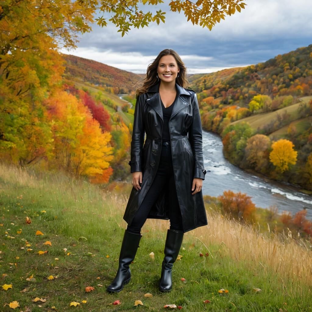 A.I. Walking Around In Leather Coat