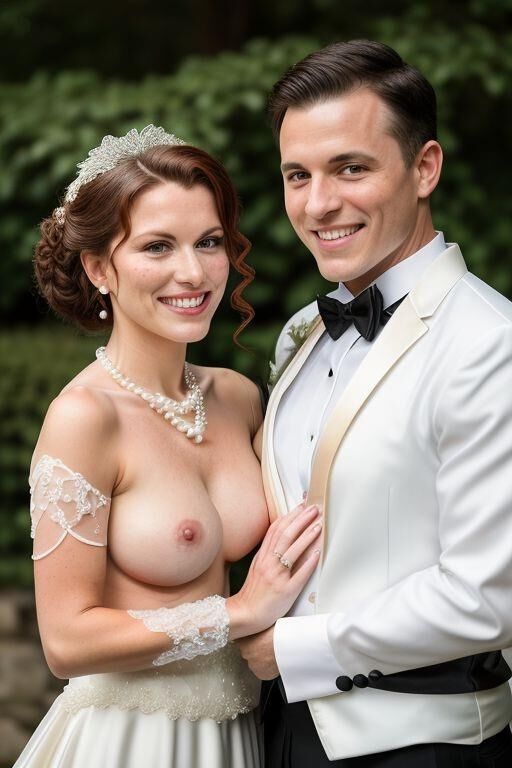 AI Brides with Bare Breasts Realistic