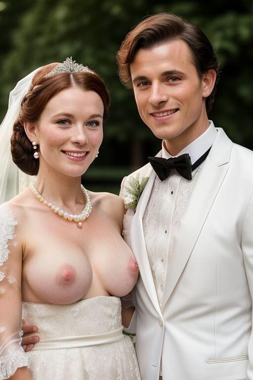 AI Brides with Bare Breasts Realistic