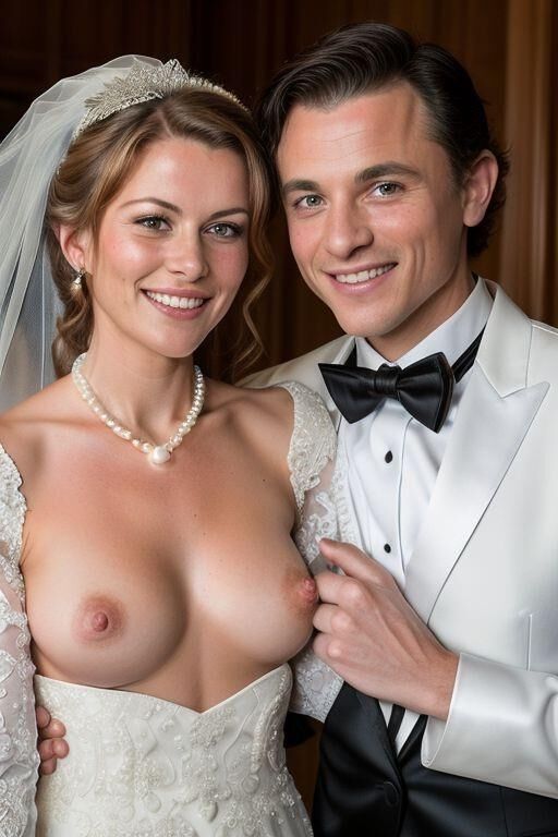 AI Brides with Bare Breasts Realistic