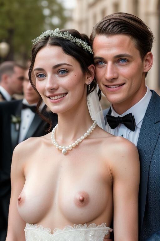 AI Brides with Bare Breasts Realistic