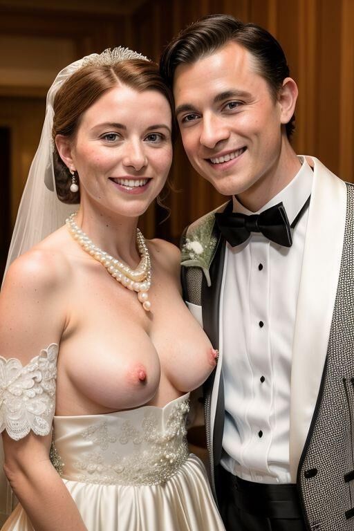 AI Brides with Bare Breasts Realistic