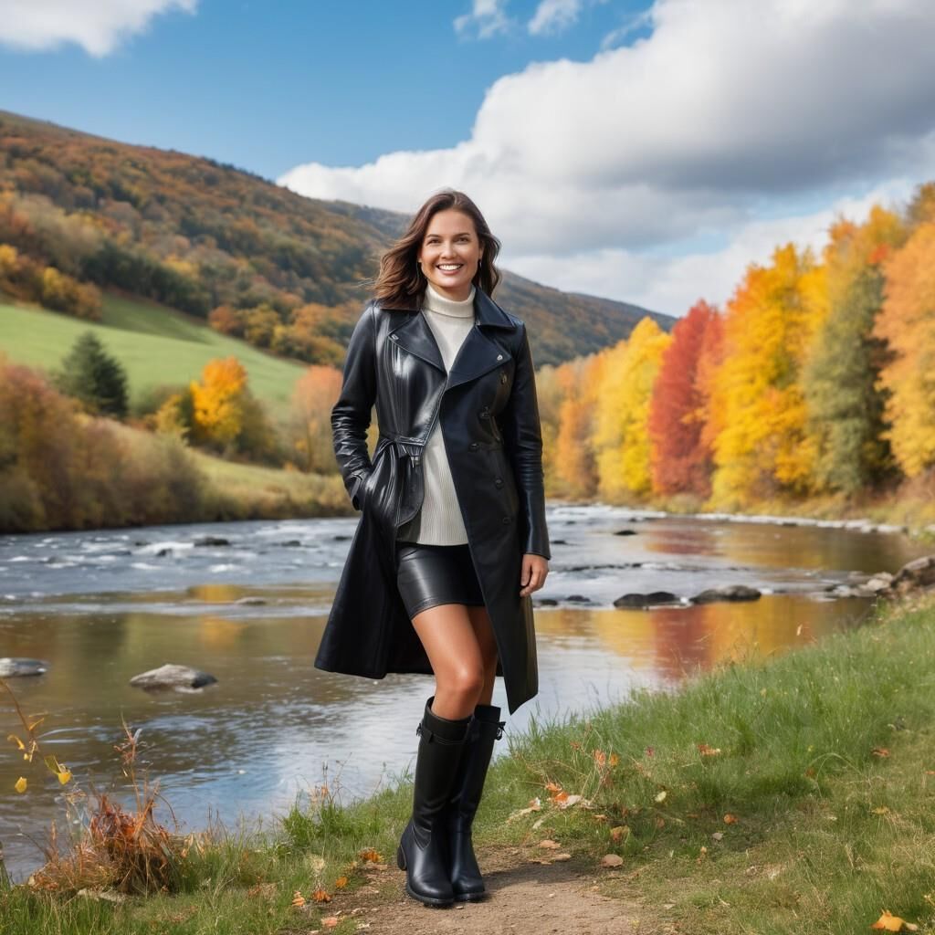 A.I. Walking Around In Leather Coat