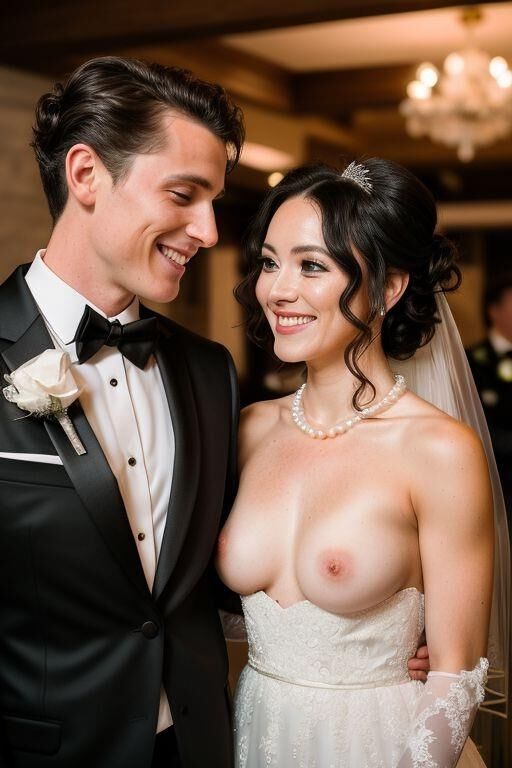 AI Brides with Bare Breasts Realistic