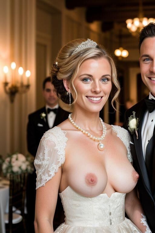 AI Brides with Bare Breasts Realistic