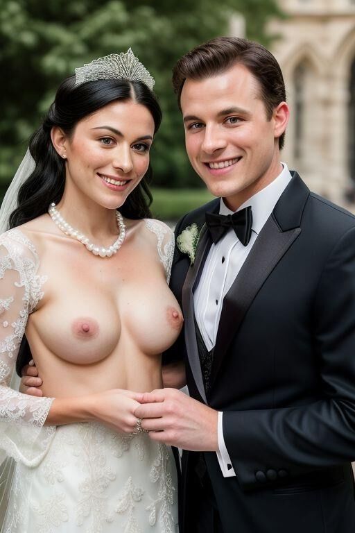 AI Brides with Bare Breasts Realistic