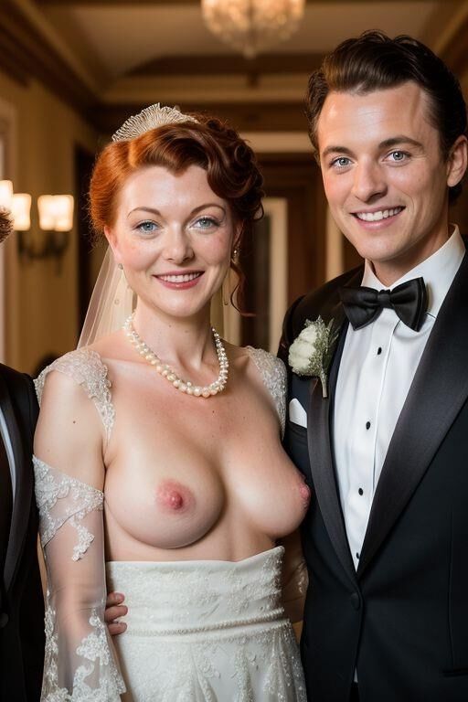 AI Brides with Bare Breasts Realistic